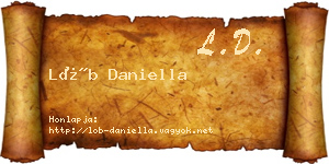 Löb Daniella névjegykártya